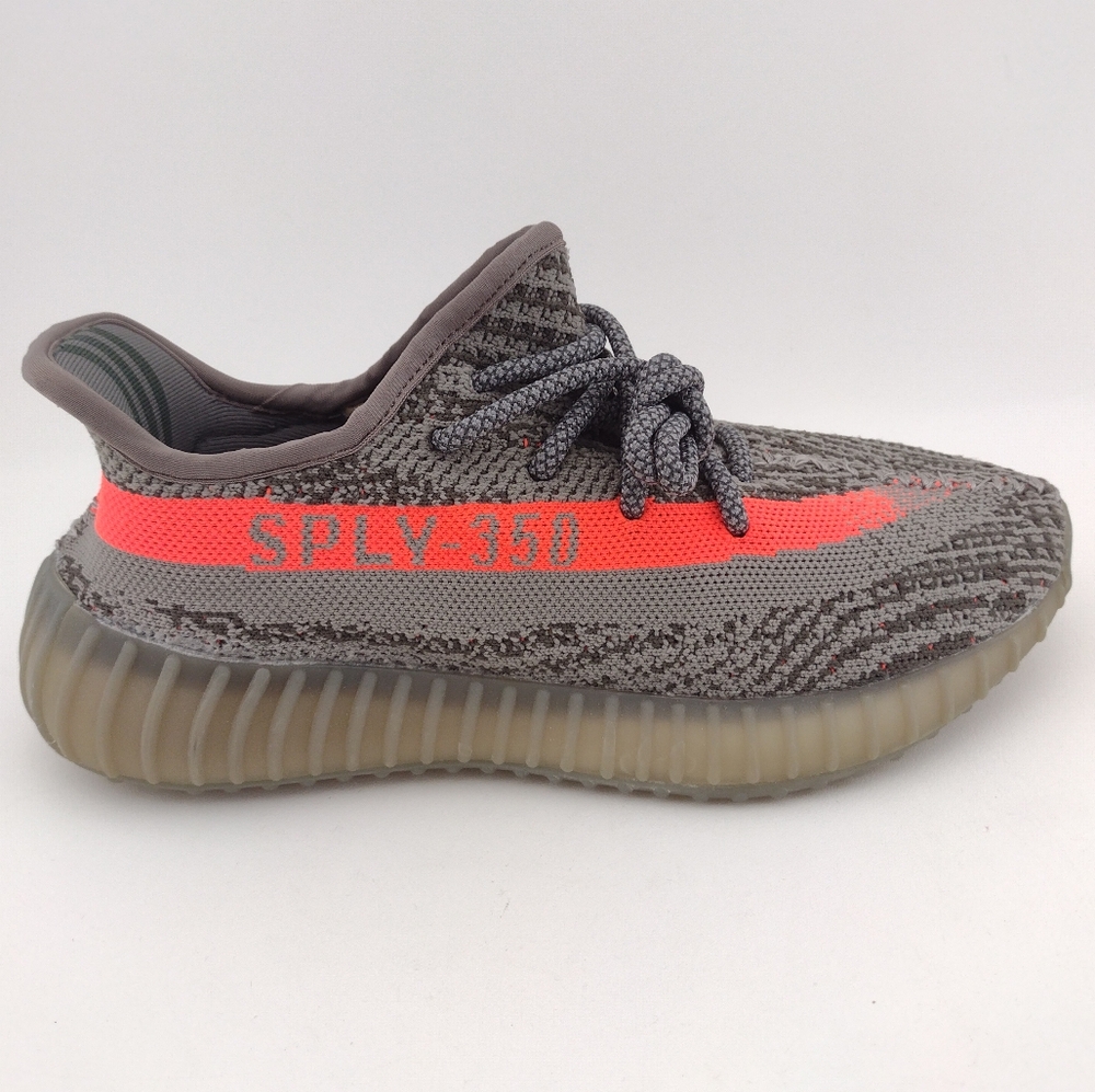 Adidas Yeezy Boost 350 Grey/Orange Mens 7.5 - READ DESC